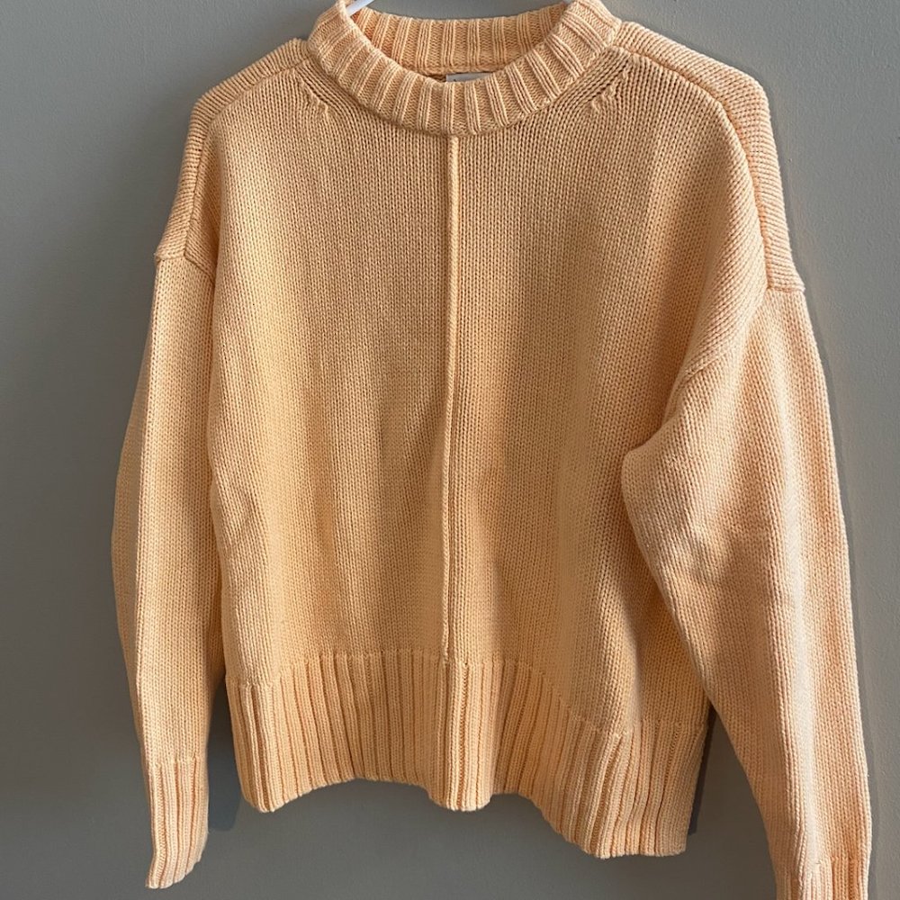 A New Day, Light Orange Sweater, Size Small (S), Knit Material